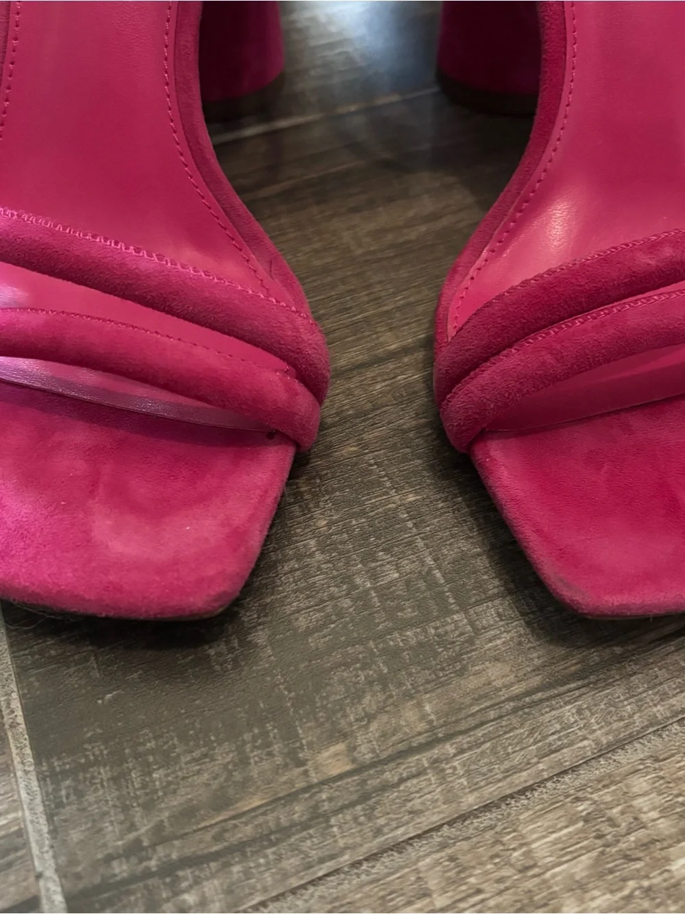 Sam Edelman Kia Fuchsia Block Heel Sandals